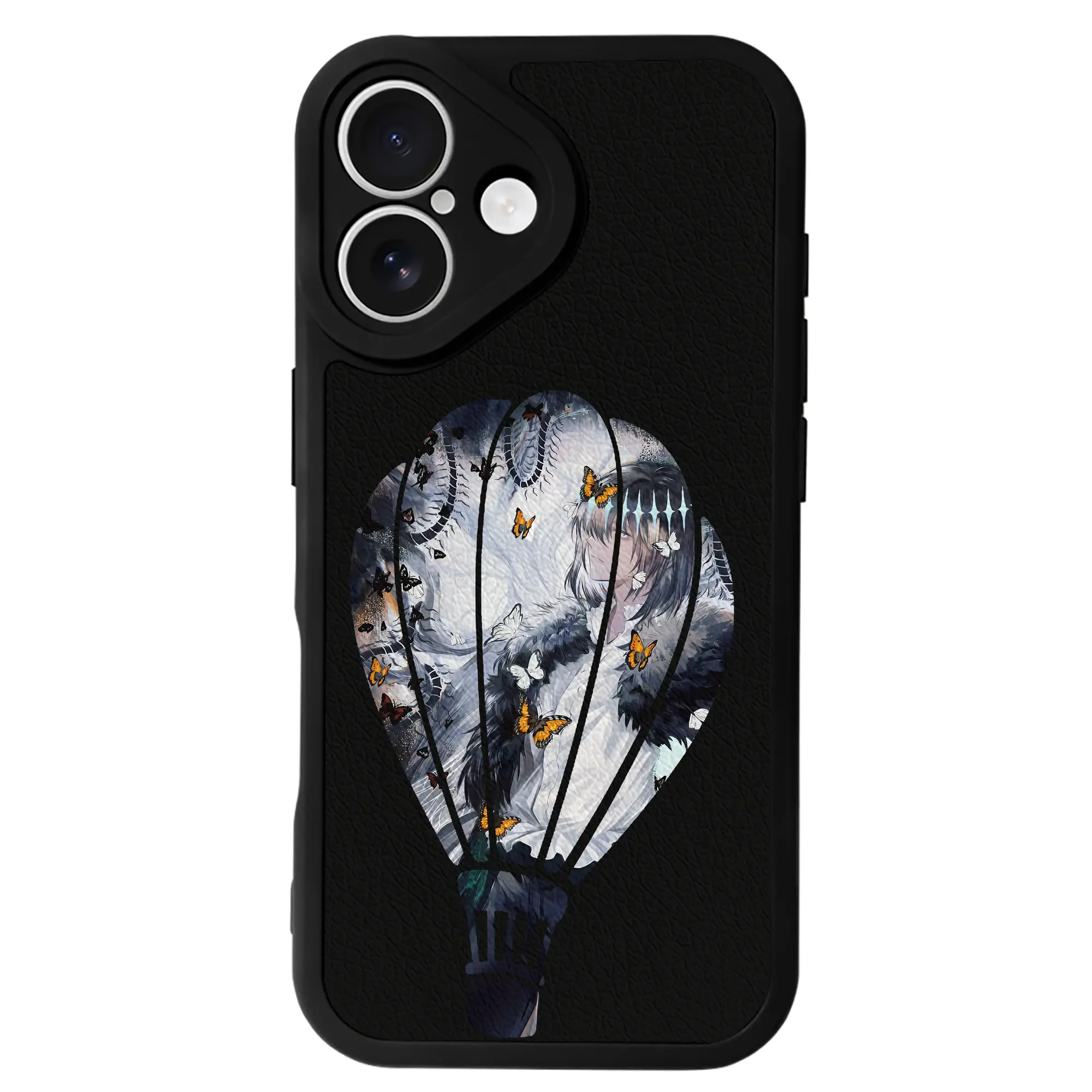 FGO グッズ,オベロン - IPhone 16シリーズ対応 ・ シリコンスマホケース ・ レザー調 ・ 高精度フィット ・ 耐衝撃 ・ ワイヤレス充電対応 ・ 精密カット